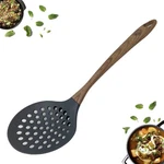 Slotted Spoon With Woodlike Soft Touch Handle-skimmer Spatula Cooki.... Fixed Price $18.42.