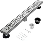 Muschbath 28 Inch Linear Shower Drain, Brushed Nickel. Fixed Price $27.99.