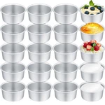 Gerrii 27X 4" Nonstick Aluminum Mini Round Cake Baking Pans W/ 100 Parchment. Fixed Price $67.39.
