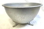 Vintage Wear Ever Heavy Duty Aluminum Colander Strainer Footed A-3123. Fixed Price $13.95.
