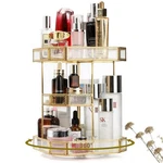 Zoofox 360 Degree Rotating Glass Makeup Organizer, Large Cosmetics Storage Di.... Fixed Price $79.10.