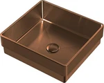 Whitehaus WHNPL1577-CO Noah Plus Rectangular Above Mount Basin Sink, Copper. Fixed Price $629.07.