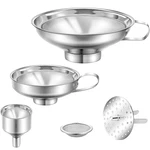 Shappy 5 Pieces Stainless Steel Funnels Set Canning Fine Mesh Strainer. Fixed Price $23.32.