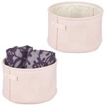 Mdesign Fabric Bathroom Storage Bin With Handles, 2 Pack *lt.pink *free Shipping. Fixed Price $21.99.