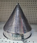Browne Stainless Steel Coarse China Cap Strainer 12" Dia Kitchenware Tool. Fixed Price $32.00.
