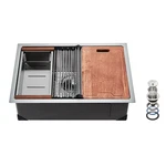 Uimoso 30" Undermount Stainless Steel Kitchen Sink With Single Bowl Design. Fixed Price $149.03.