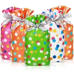 50 Pcs Colorful Polka Dots Goodie Bags Plastic Drawstring 6 X 9 Inch. Fixed Price $17.44.