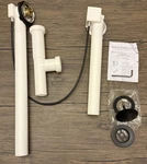 Westbrass D50P27SRE-62 27" Cable Drive Bathtub Drain Trim With Rotary Overflow. Fixed Price $59.99.