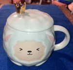 Brand: Generic Coffee Cup Mug Ceramic With Lid Spoon. Fixed Price $55.00.