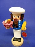 Steinbach Wooden Nutcracker "baker" Man W/bread Tray Heavy 11" Tall No Box. Fixed Price $94.99.