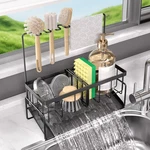 Sponge Holder For Kitchen Sink,stainless Steel Caddy With Brush A.... Fixed Price $22.15.