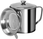 Bacon Grease Container With Strainer And Lid, 1L Cooking Oil Keeper. Fixed Price $19.99.