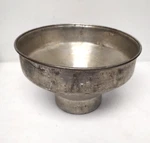 Milk Strainer Tinned Steel Dairy Complete 12.5" Diam. 8" Tall. Fixed Price $35.00.
