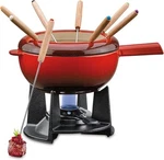 Saas Fee 18/8 Stainless Steel Fondue Set, Red, 20 Cm. Fixed Price $185.79.