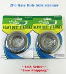 2 Pack Chappy Chef Heavy Duty Sink Strainer Stainless Steel Drain Stopper 3 Inch. Fixed Price $6.99.