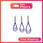 Flat Whisk Set,stainless Steel 3 Pack 10''+11''+12'' Premium STURDY-6 Silicone. Fixed Price $16.94.