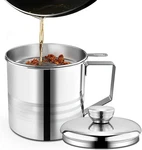 Chihee Grease Container Stainless Steel Bacon Saver With Fine Mesh Strain. Fixed Price $24.47.