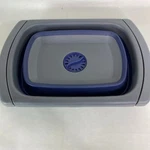 Oster 4 Qt. Bluemarine Over The Sink Collapsible Expandable Silicone Strainer. Fixed Price $15.00.