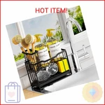 Dyfvpou 2-TIER Rustproof Kitchen Sink Caddy With Self-draining Tray, Dish Brush. Fixed Price $14.58.