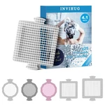 INVIHUG,25 Pack, Disposable Shower Drain Hair 4.1INCH-SQUARE-25, White. Fixed Price $22.96.