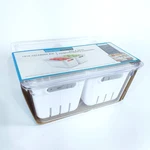 Kitchen Spaces Twin Colander Stackable Food Storage Organizer For Fridge. Fixed Price $23.00.