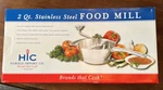 Hic Harold Import Co Stainless Steel 2 Qt. Food Mill Nice! Jam Sauce Baby. Fixed Price $30.00.