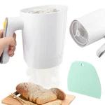 Electric Flour Sifter Battery Operated 4 Cup 1L Capacity Baking Tool Scraper. Fixed Price $32.58.