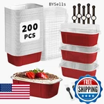 Obxmlfy Mini Cake Pans With Lids And SPOONS,5.5 Oz Rectangle Individual Loa. Fixed Price $50.84.