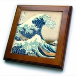 3DROSE The Great Wave Off Kanagawa By Japanese Artist Hokusai - Dramatic Blue. Fixed Price $34.12.