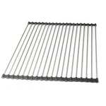 Black Kitchen Stainless Steel Folding Rack Sink Food Drying Drainer Roll. Fixed Price $14.09.