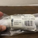 Westbrass D411-12-50 Lavatory Drain Grid Strainer No Overflow Powder Coat White. Fixed Price $25.00.
