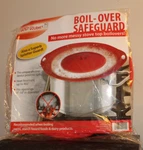 Silicone Boil Over Safeguard Handy Gourmet Kitchen Splatter Red New In Pkg. Fixed Price $10.99.