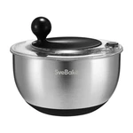 Svebake Stainless Steel Salad Spinner With Stop Button, Qt, Black. Fixed Price $57.15.