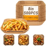 500PCS Air Fryer Paper Liners, 8 Square Disposable Parchment For 5-. Fixed Price $49.98.