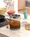 Baffect Glass Fat Separator W/ Strainer For Bacon Grease, Gravy, Soup, Frying Oi. Fixed Price $55.35.