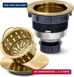 Botemy Kitchen Sink Drain Assembly With Removable Deep Basket Strainer, Anti-clo. Fixed Price $45.42.