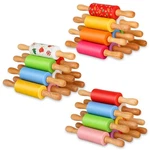 Honglida Mini Silicone Rolling Pin For Kids, Non-stick, Wood Handle, 9 30. Fixed Price $59.98.