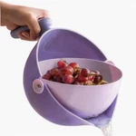 Elite Aiwei 2-1 Kitchen Colander Rotating Washing Basket Large, Lilac Purple. Fixed Price $25.24.