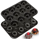 Webake Pack Mini Fluted Tube Cake Pan, Non-stick 2.8 Inch Pans, Heavy Gau. Fixed Price $39.05.