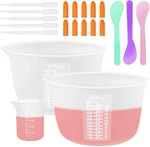Silicone Measuring Cups Tool Kit, Non-stick Bowls For Large, 2PCS 600ML. Fixed Price $14.64.