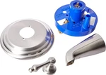Elements Of Design St. Louis Tub Faucet, 7-1/2" Escutcheon, Brushed Nickel. Fixed Price $88.99.