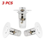 3PCS Stainless Steel Floor Drain Filter Bathroom Sink Hair Catcher. Fixed Price $9.49.