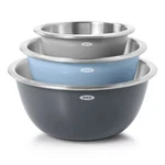 Oxo Good Grips 3PC Stainless Steel Mixing Bowl Set Non-slip Nesting. Fixed Price $54.95.