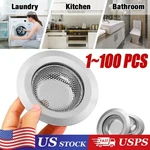 4.5" Kitchen Sink Strainer Stopper Stainless Steel Drain Basket Waste Plug. Fixed Price $35.66.