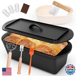Qulimetal 14 5.5 Bread Loaf Pan, Oval Cast Iron With Lid,sourdough Art. Fixed Price $76.76.