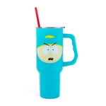 South Park Cartman Face Stainless Steel Tumbler With Handle Holds 40 Ounces. Fixed Price $32.99.