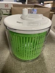 Sharper Image Green 6 Qt Salad Spinner W/measurement Marks, Handle More. Fixed Price $11.38.