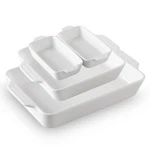 Sweejar Ceramic Bakeware Set Of 4, Casserole Dishes For Oven, Rectangular Baking. Fixed Price $49.40.