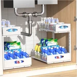 Housolution Under Sink Pack, LARGE-12.2IN Wide, White. Fixed Price $63.99.