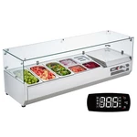 Vevor Countertop Refrigerated Salad Pizza Prep Station 140 W Glass Guard Etl. Fixed Price $772.99.